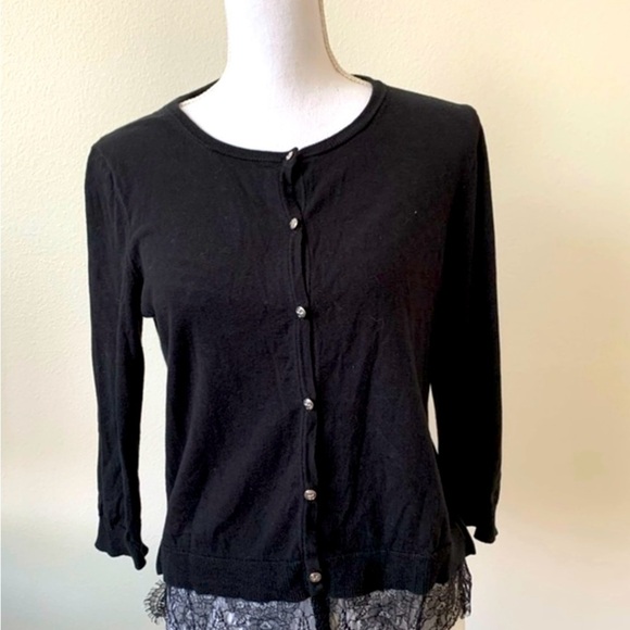 Black Button-Up Women's Top - Picture 5 of 6